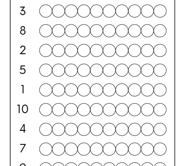 maths counting to 10 worksheet