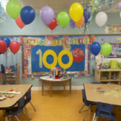 Victoria Kindergarten Celebrates 100th Anniversary with Cake, Song, and Dress-ups